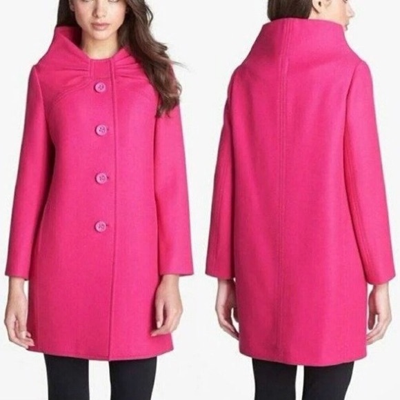 Kate Spade Pink Etta Wool Coat - Picture 8 of 8